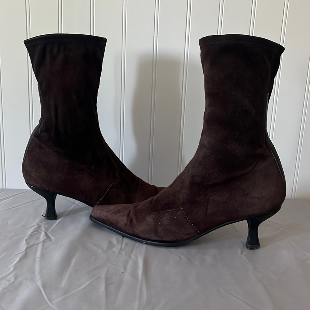 Stuart Weitzman Xcurve Sock Bootie - image 1